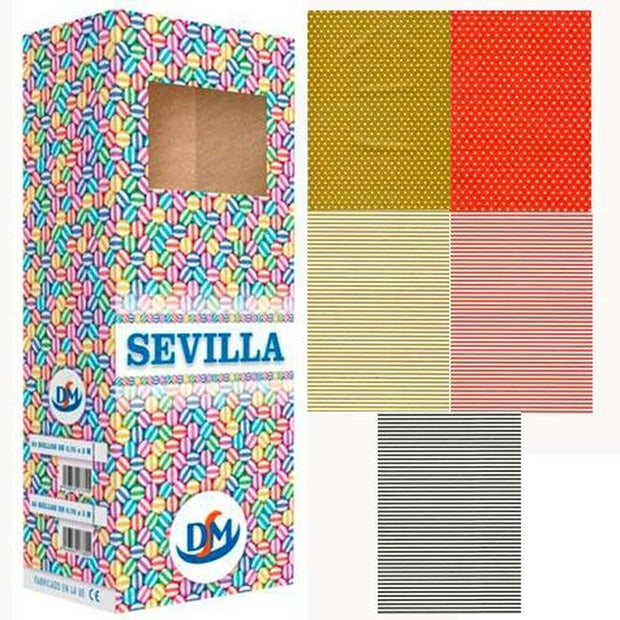 Gift Wrap DM Sevilla Multicolour Roll 70 x 200 cm (50 Units)