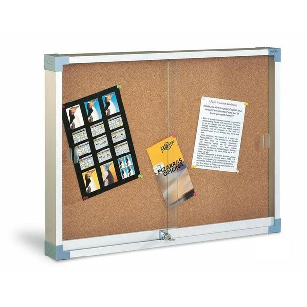 Bulletin board Faibo Cork Methacrylate 80 x 100 cm Brown Grey