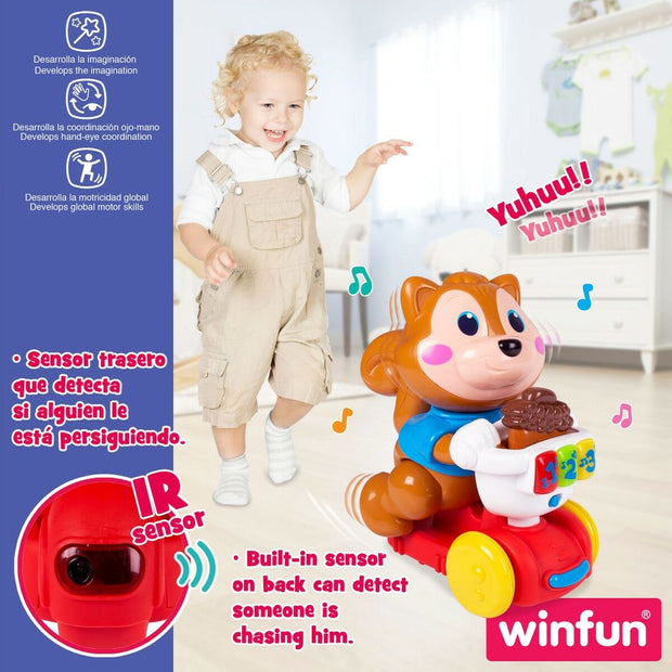 Musical Toy Winfun Squirrel 24,5 x 27,5 x 14 cm (4 Units)