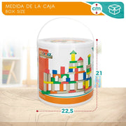 Stacking Blocks Woomax 100 Pieces (4 Units)