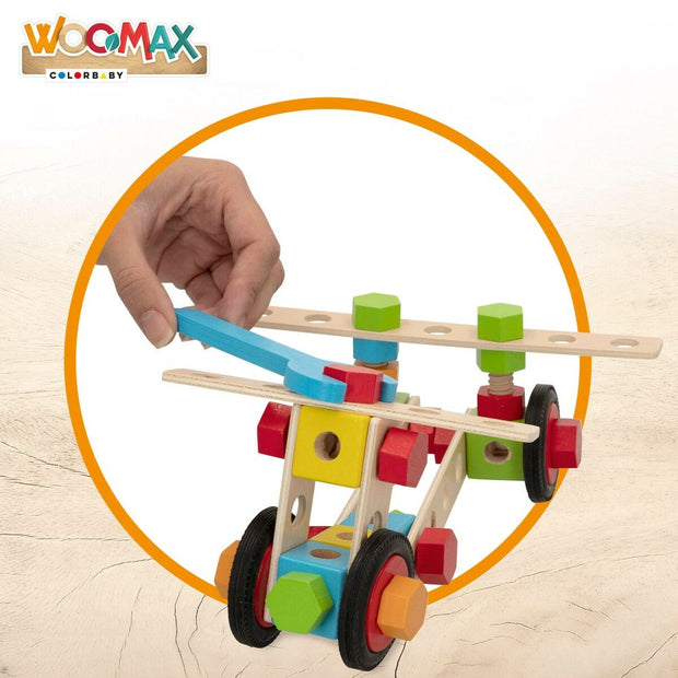 Construction set Woomax 80 Pieces (4 Units)