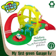 Portable Garage Motor Town 3 levels Car Green 61,5 x 33 x 68,5 cm (2 Units)