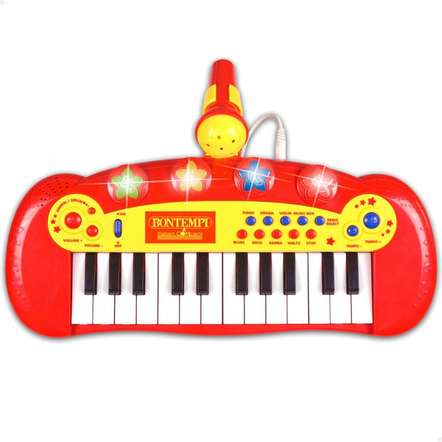 Interactive Piano for Babies Bontempi Children's Microphone 33 x 13 x 19,5 cm (6 Units)