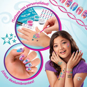 Beauty Kit Cra-Z-Art Children's Tattoos Nails 4 Units