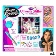 Beauty Kit Cra-Z-Art Children's Nails Hair Body Glitter 4 Units