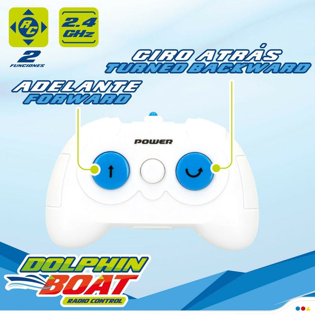 Radio-controlled boat Colorbaby Dolphin (2 Units)