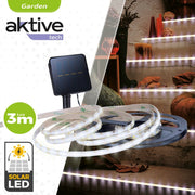 Strip of lights Aktive LED White Garden 3 m (6 Units)