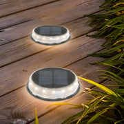 Set of solar garden lights Aktive 2 Pieces Plastic 12 x 13,5 x 12 cm (6 Units)