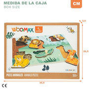 Animals Puzzle Woomax + 18 Months (12 Units)