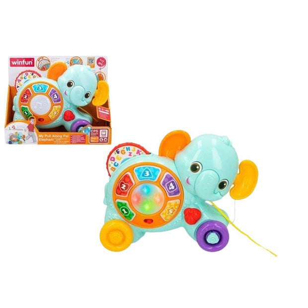 Pull-along toy Winfun 26 x 19 x 8,5 cm Elephant