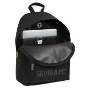 Laptop Backpack Sevilla Fútbol Club Teen Black (31 x 41 x 16 cm)