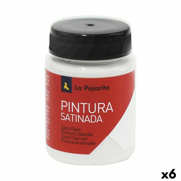 Tempera La Pajarita L-21 White Satin finish School (35 ml) (6 Units)