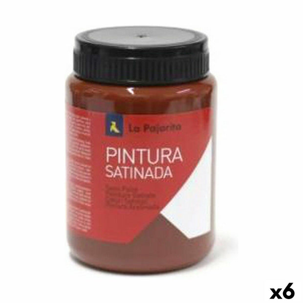 Tempera La Pajarita L-08 Oxide Red Satin finish School (35 ml) (6 Units)