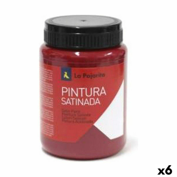 Tempera La Pajarita Carmin L-09 Red Satin finish School (35 ml) (6 Units)