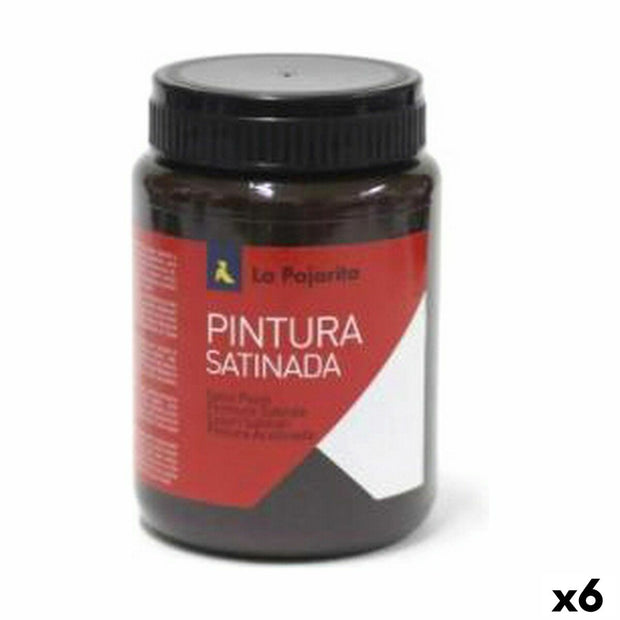 Tempera La Pajarita L-10 Brown Satin finish School (35 ml) (6 Units)